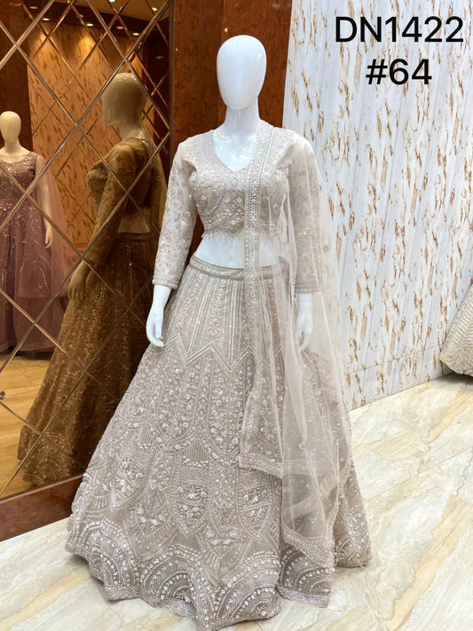 White Crop Top Lehenga