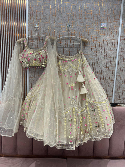 Pink pdp Crop Top Lehenga