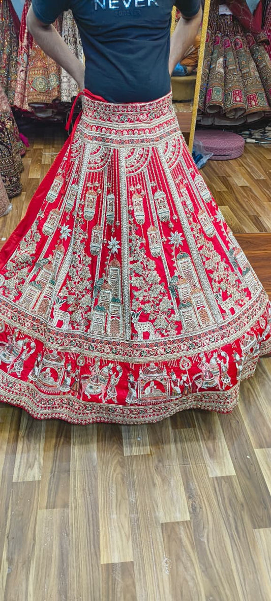 Rani pink peacock Bridal Lehenga