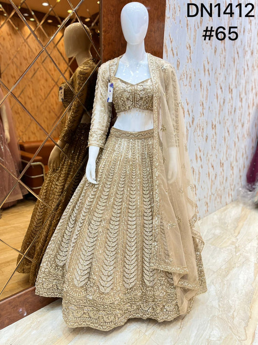 Chiku golden Crop Top Lehenga