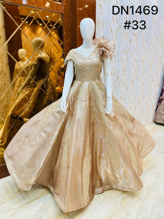 Chiku golden Gown