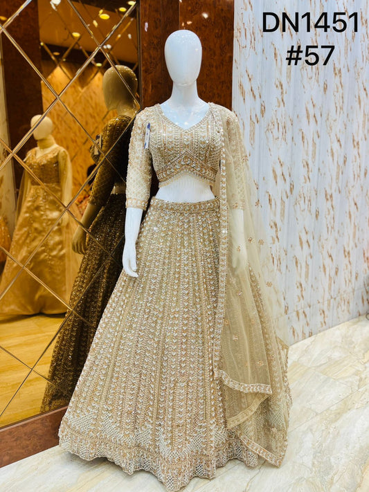 Chiku golden Crop Top Lehenga