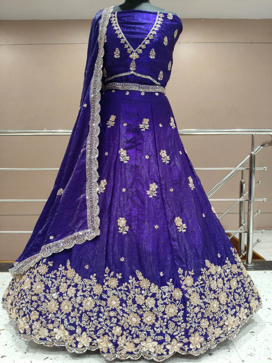 Heavy Purple Lehenga