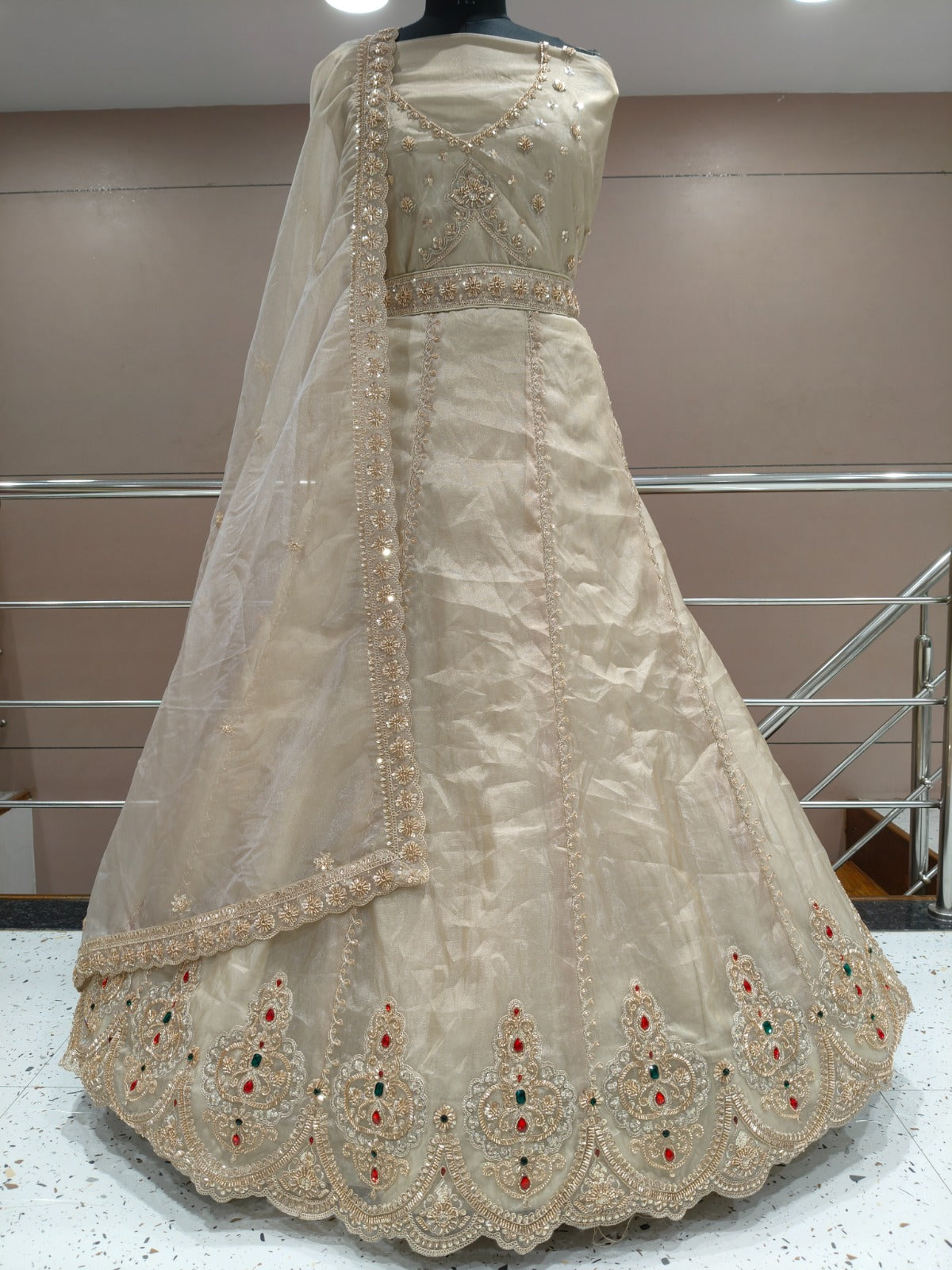 Chiku golden Lehenga