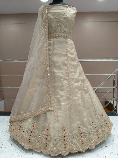 Chiku golden Lehenga