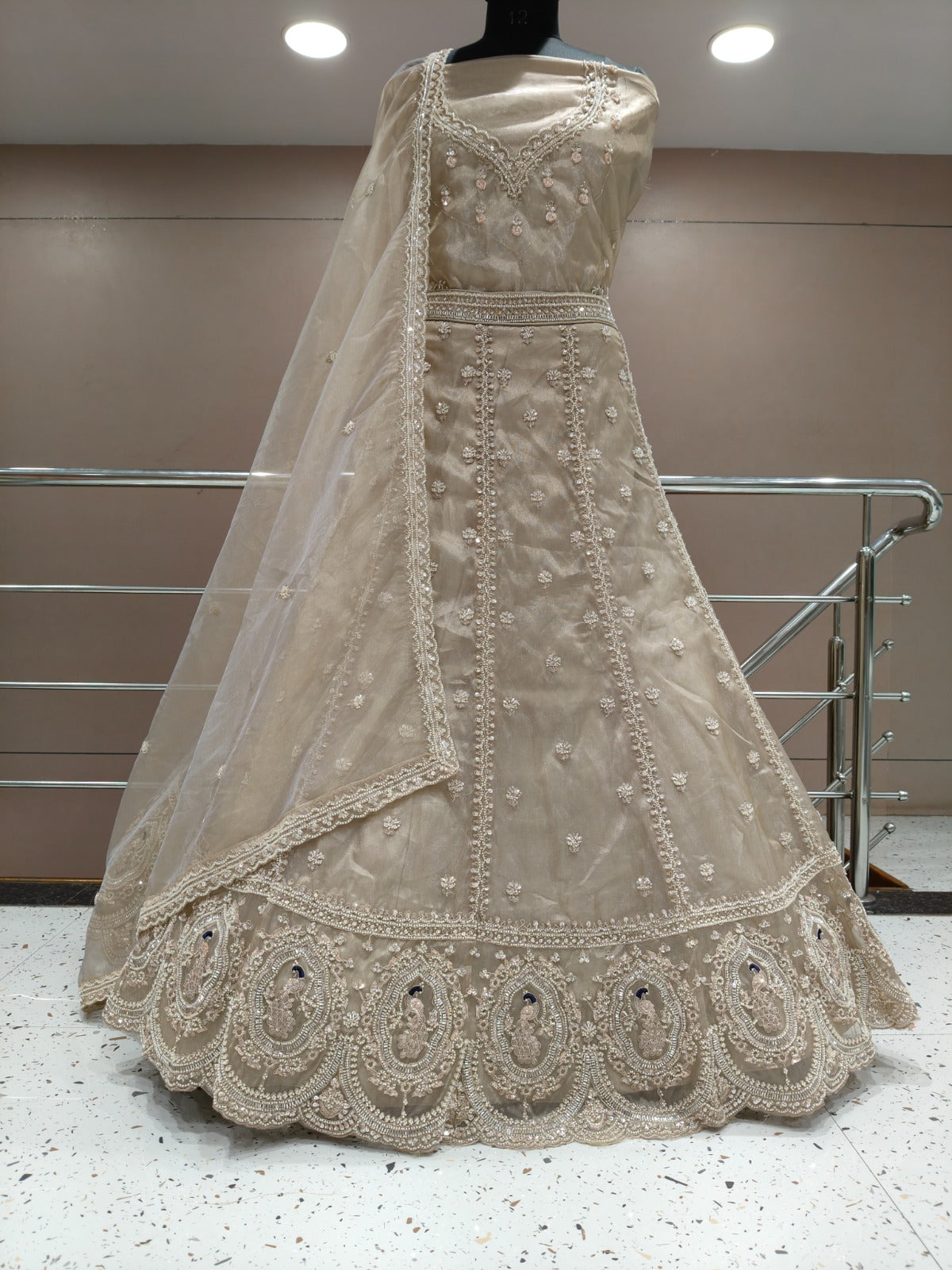 Pink Peacock Lehenga