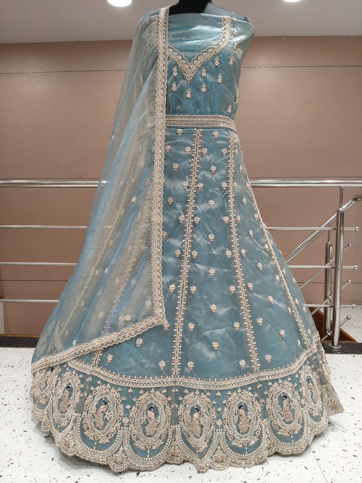 Pink Peacock Lehenga