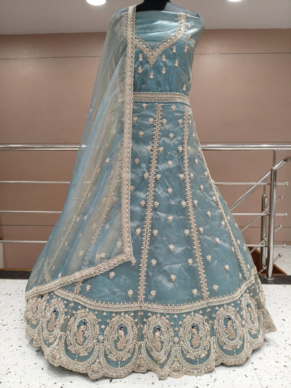 Pink Peacock Lehenga