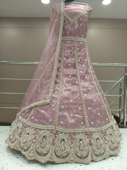 Pink Peacock Lehenga