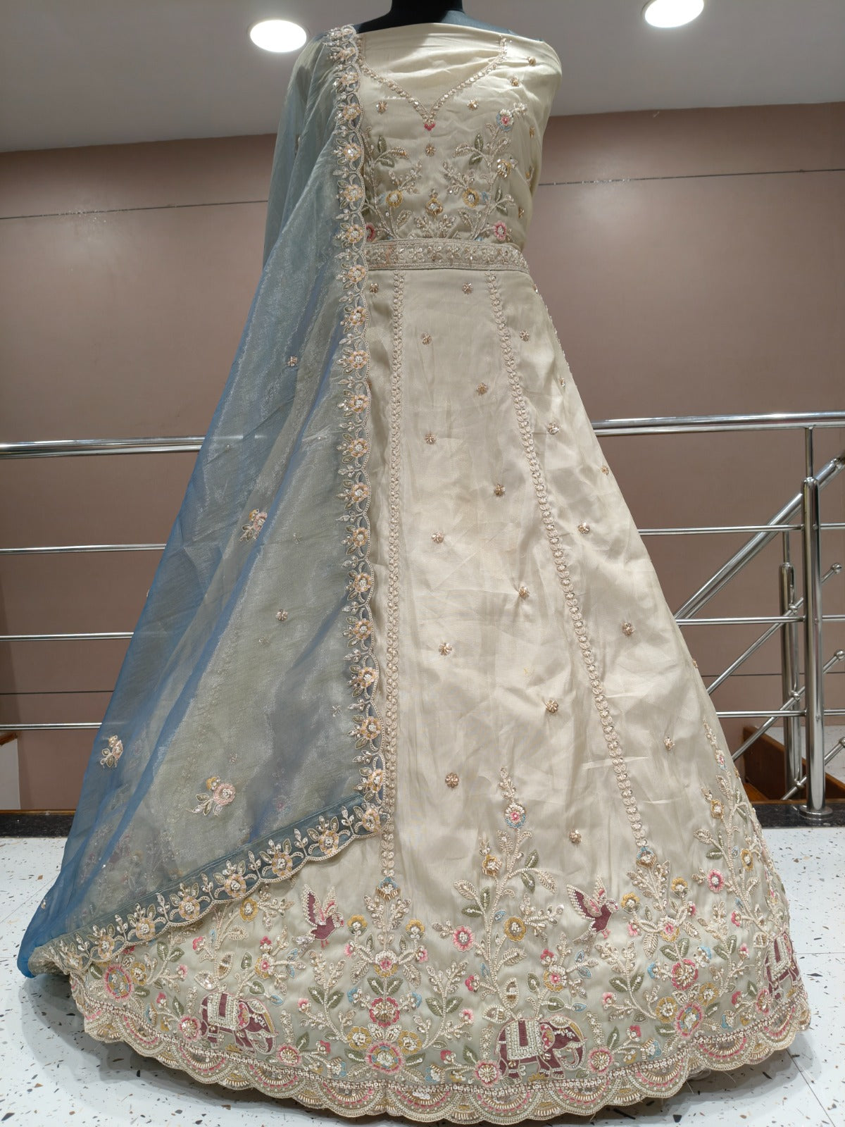 Pink Peacock Lehenga