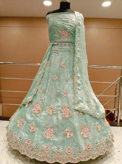 Sea Green Lehenga