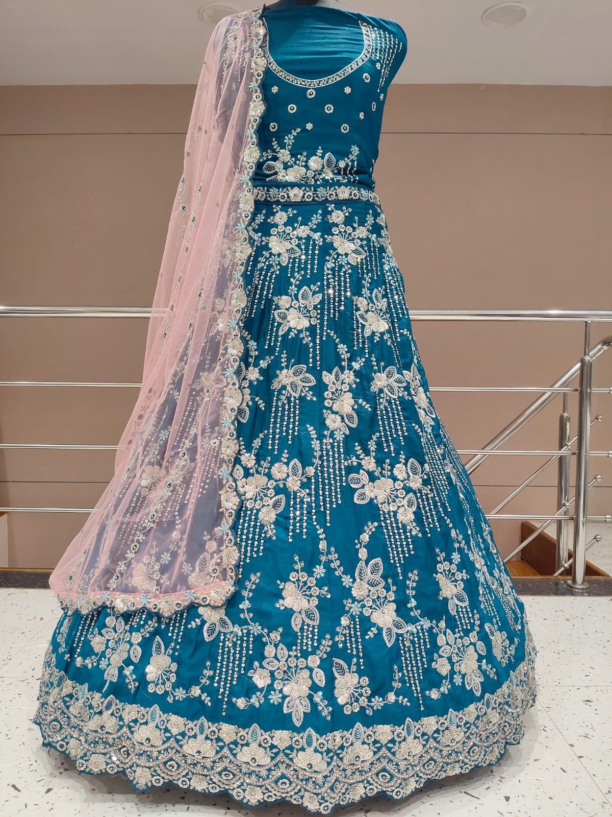 Sky Blue Lehenga