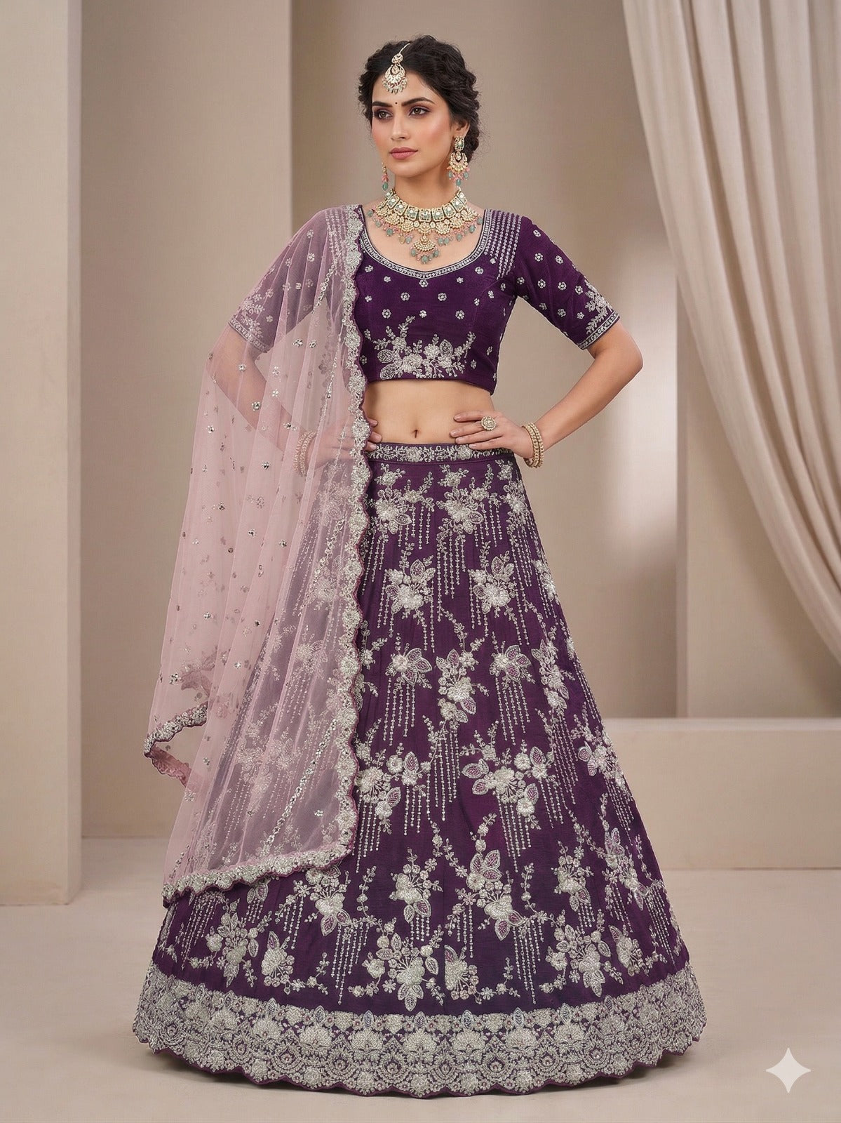 Sky Blue Lehenga