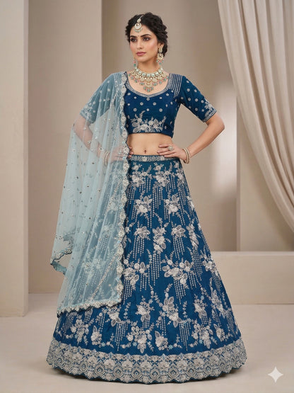 Sky Blue Lehenga