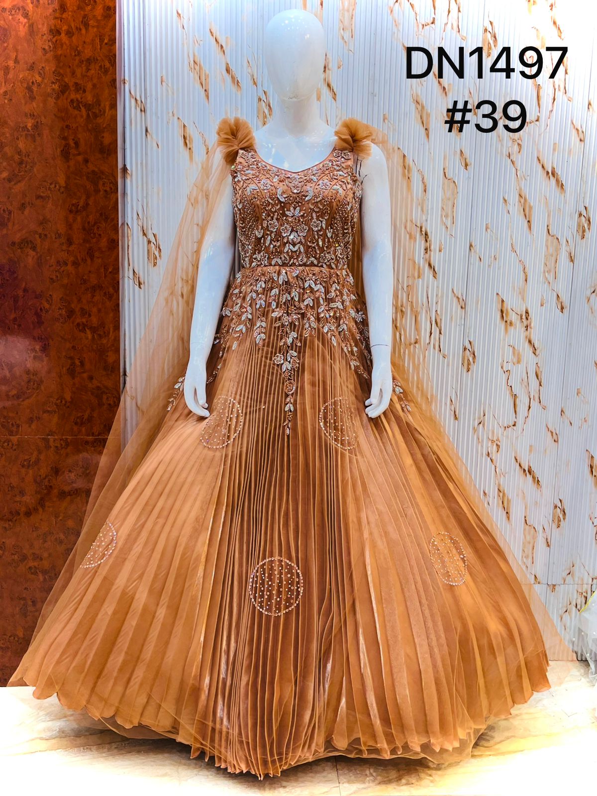 Rust Orange Gown