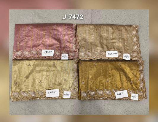 Pink Chiku golden Mustard Yellow Saree