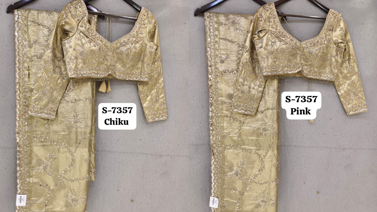 Golden Designer Saree