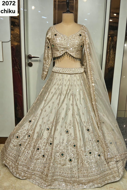 Pink rani Crop Top Lehenga