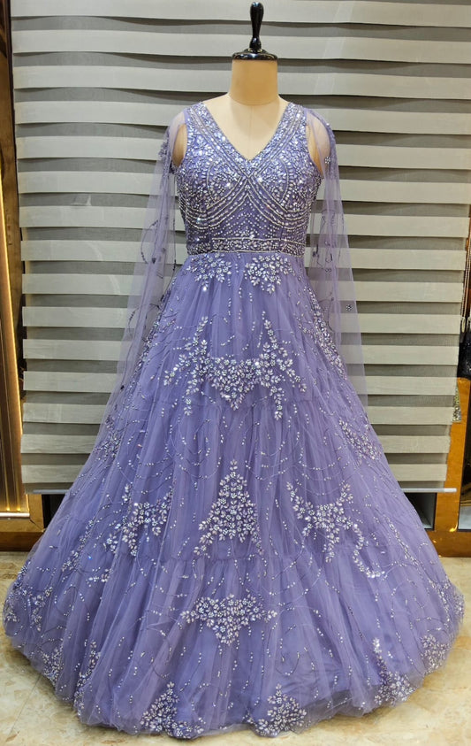Lavender Designer Gown
