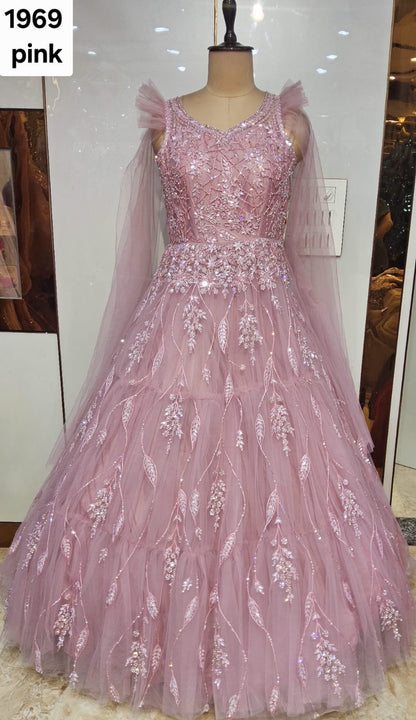 Baby Pink Designer Gown
