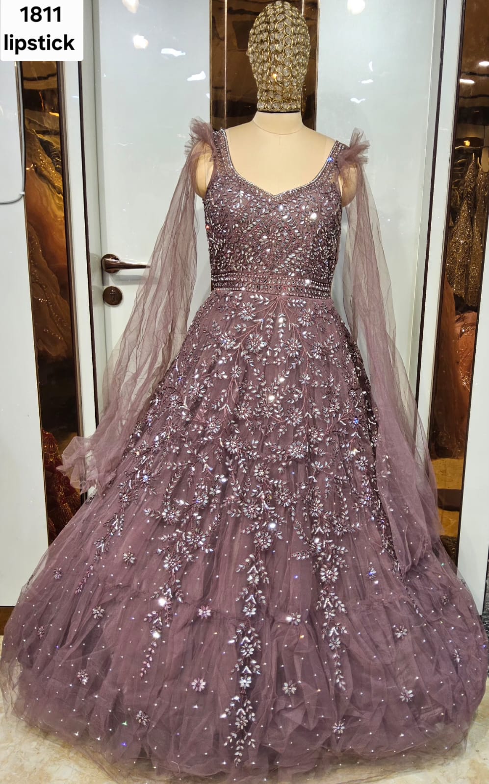 Rose Golden Designer Gown