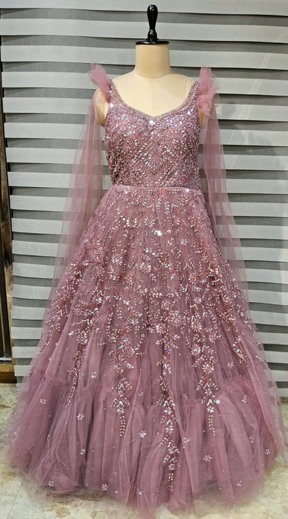 Baby Pink Designer Gown