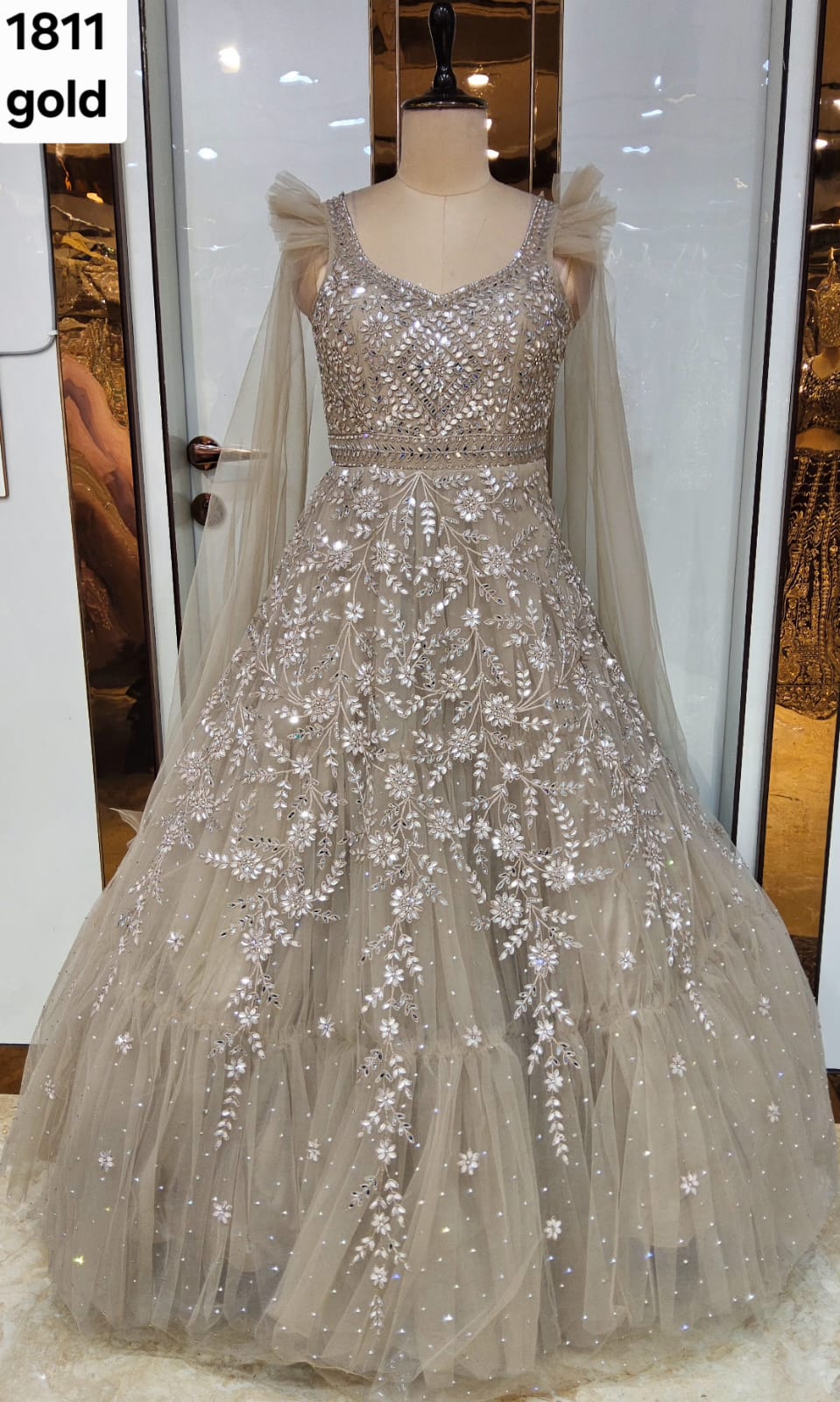 Rose Golden Designer Gown