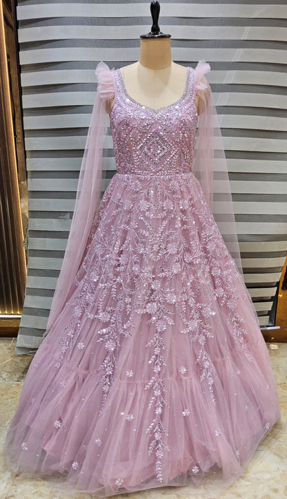 Baby Pink Designer Gown