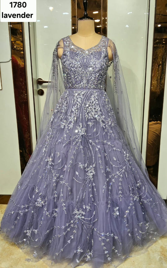 Lavender Designer Gown