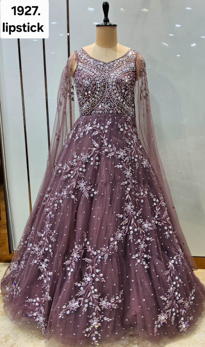 Sea Green Designer Gown