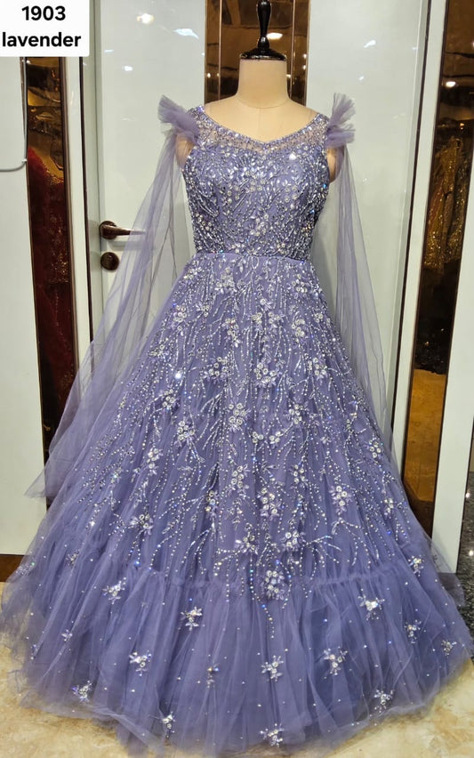Lavender Designer Gown