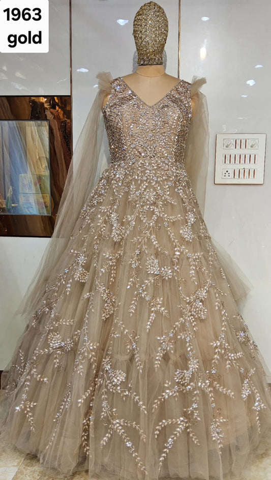 Golden Designer Gown