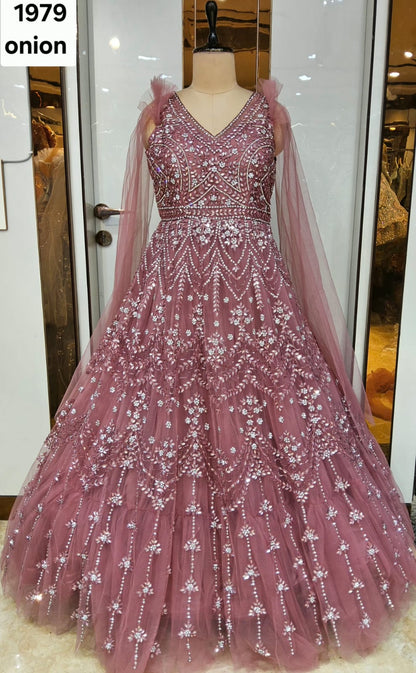 Baby Pink Designer Gown