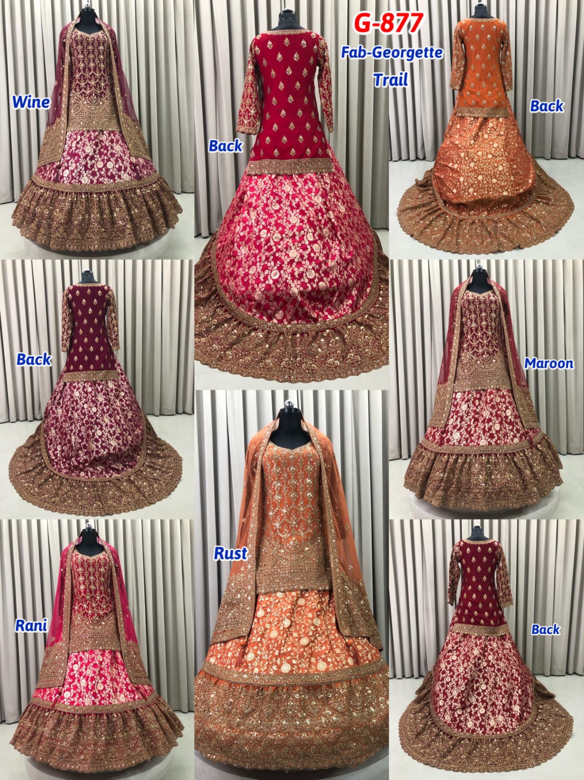 Wine Maroon Rani Pink Rust Orange long Dress Farshi Gaharara Dress Special
