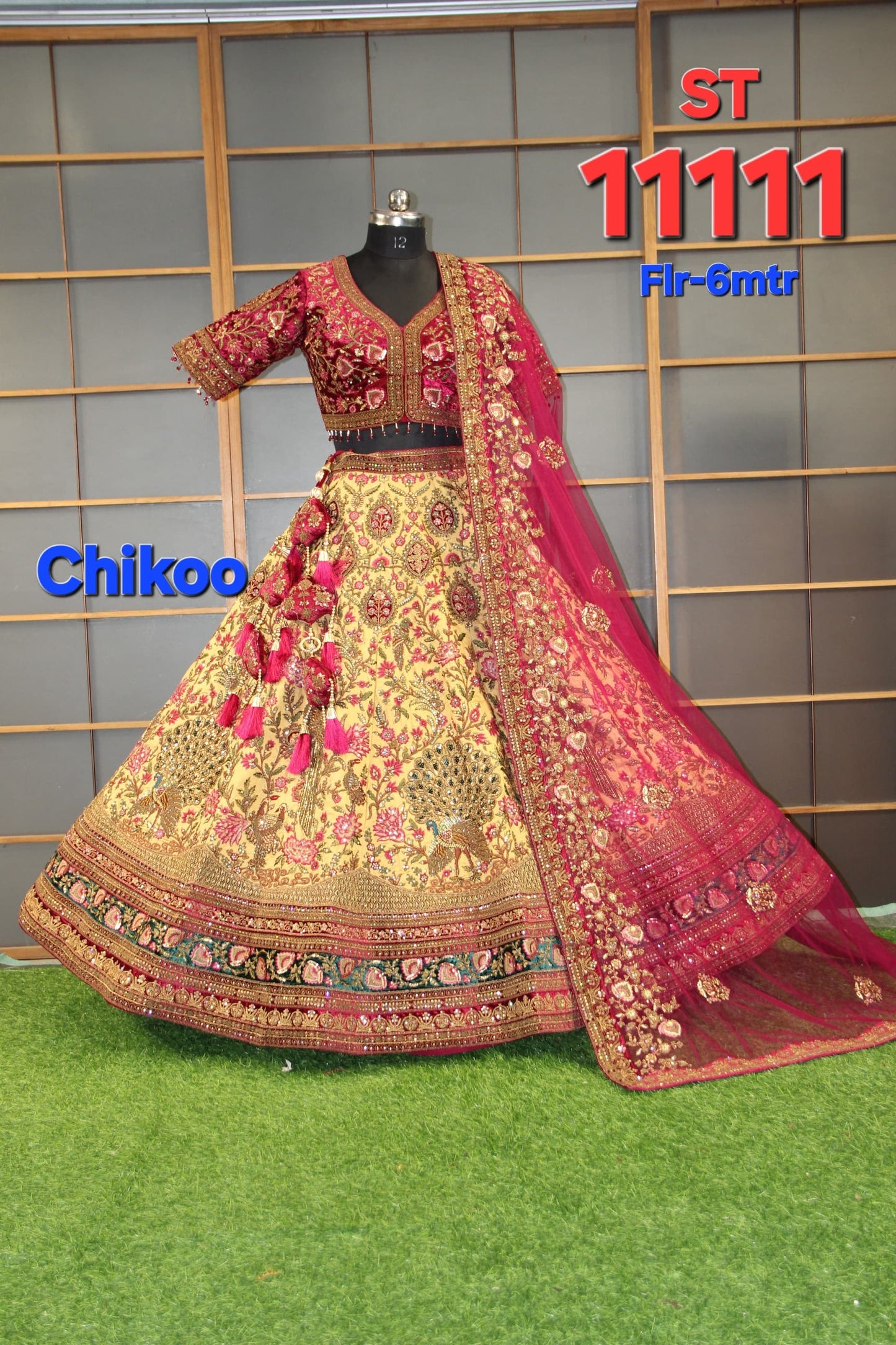 Chiku Golden Bridal Lehenga