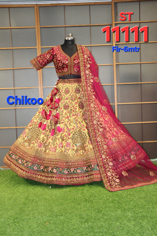Chiku Golden Bridal Lehenga