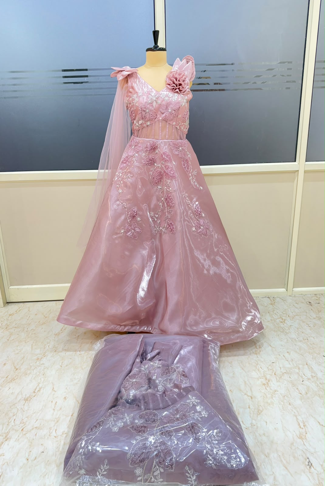 Baby Pink Lavender Gown