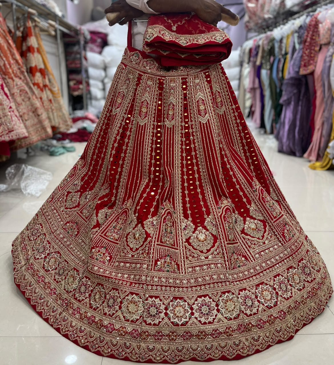 Rani Pink Bridal Lehenga