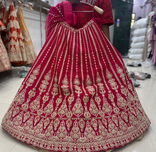 Rani Pink Bridal Lehenga