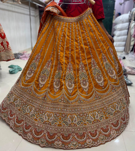 Mustard Bridal Lehenga