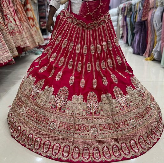 Rani Pink Bridal Lehenga