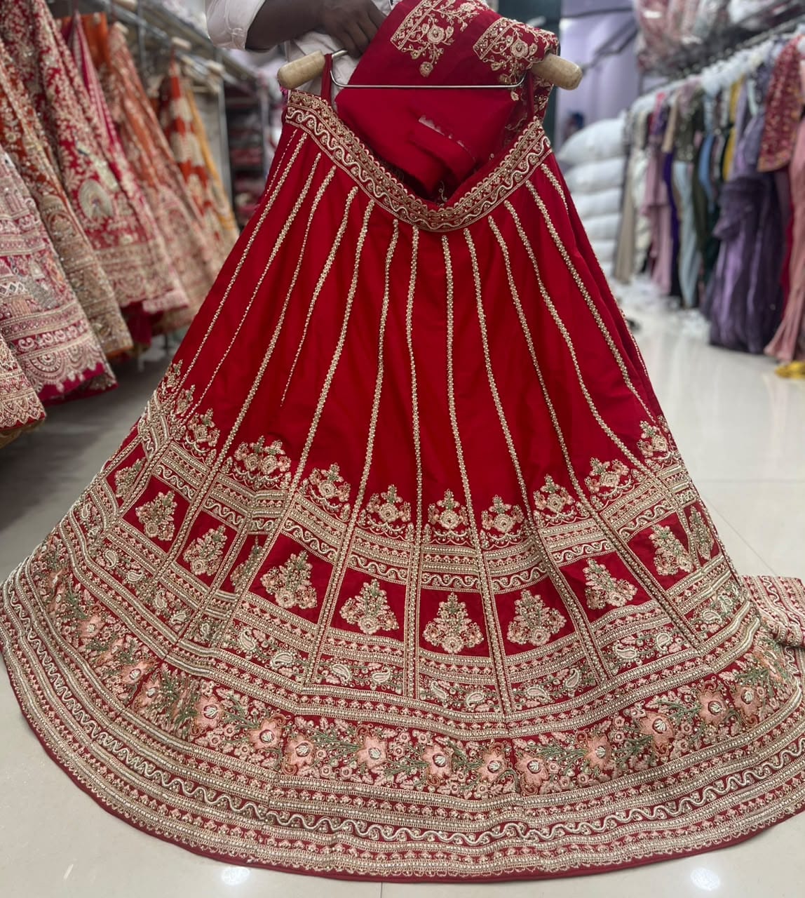 Rani Pink Bridal Lehenga