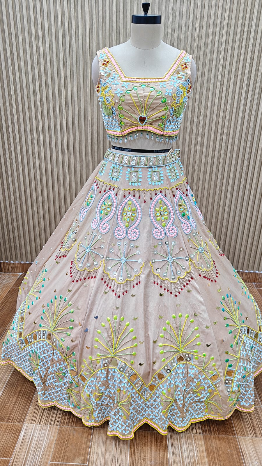 Pink PDP Crop top Lehenga