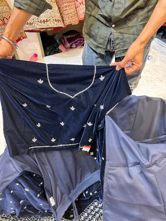 fantastic-blue-black-lehenga