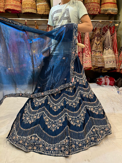 Amazing blue PDP Lehenga