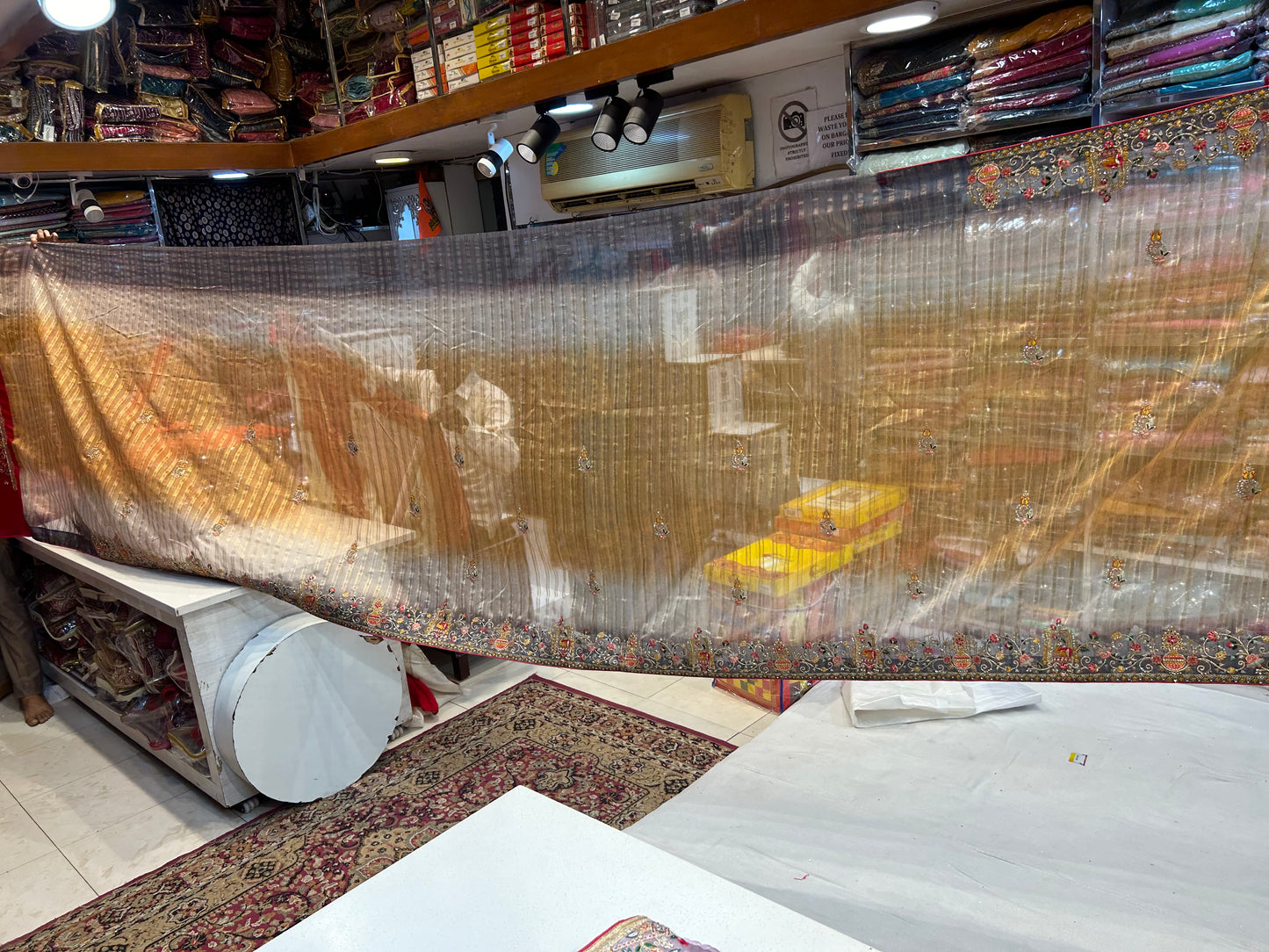 Fantastic brown fancy saree