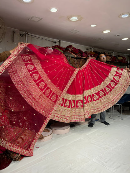 Luxury Red handwork Lehenga