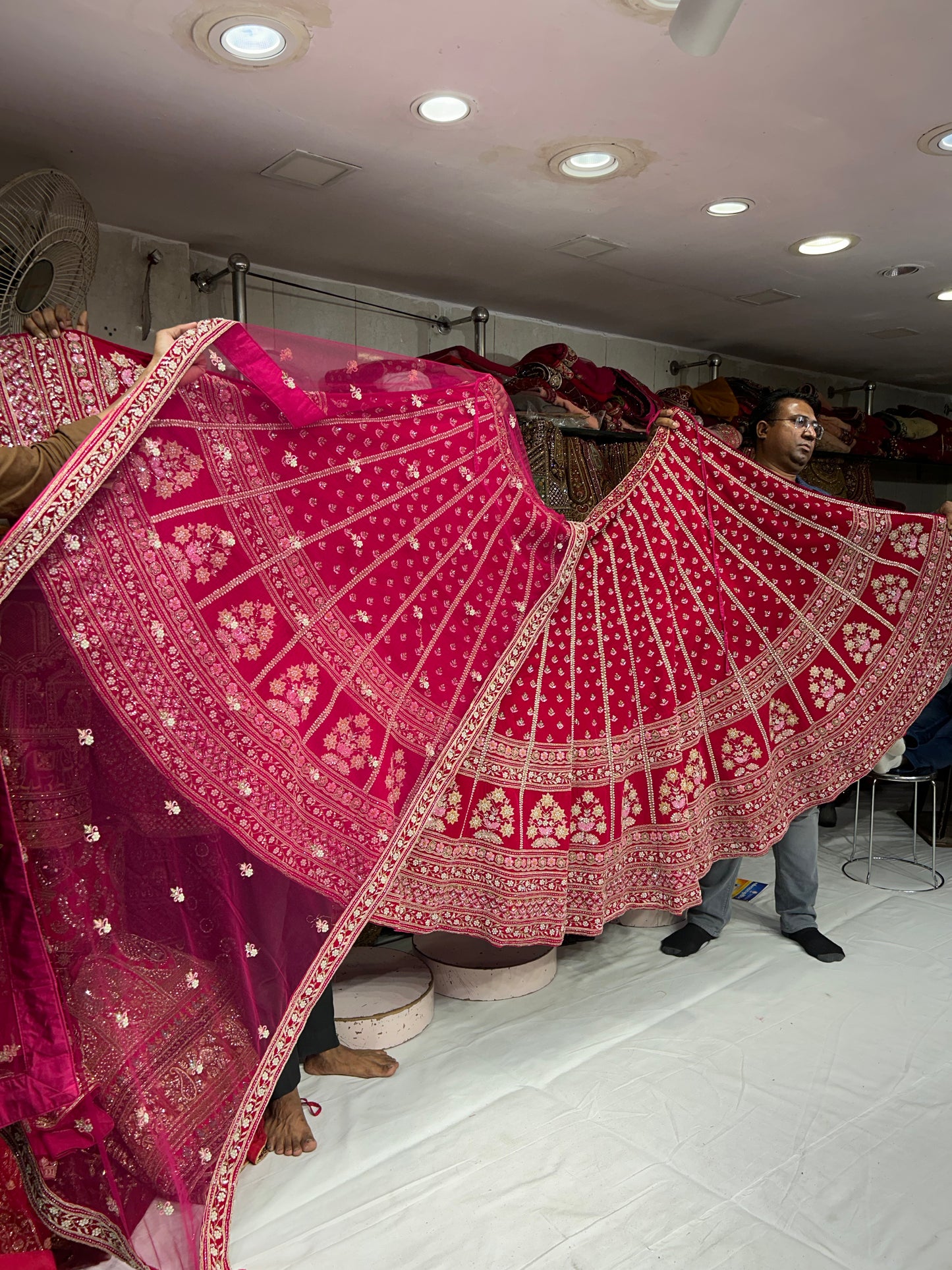 Designer Red Lehenga