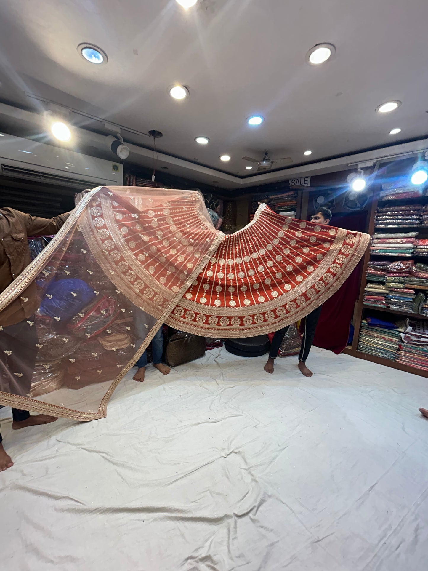 Blogbuster orange Lehenga