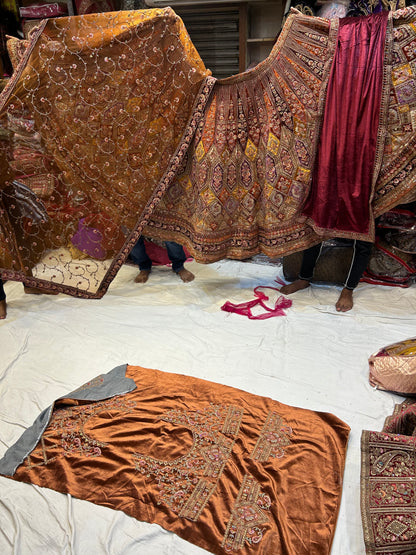 Extraordinary mustard Lehenga